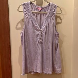 Lilly Pulitzer, Essie, sleeveless top, nice condition